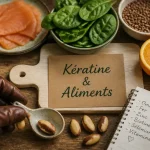 Les aliments bon pour les cheveux : œufs, saumon, épinards, noix pour vitalité