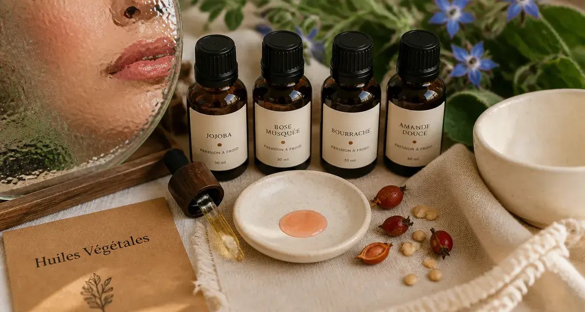 Meilleure huile visage peau mature : huile végétale rose musquée