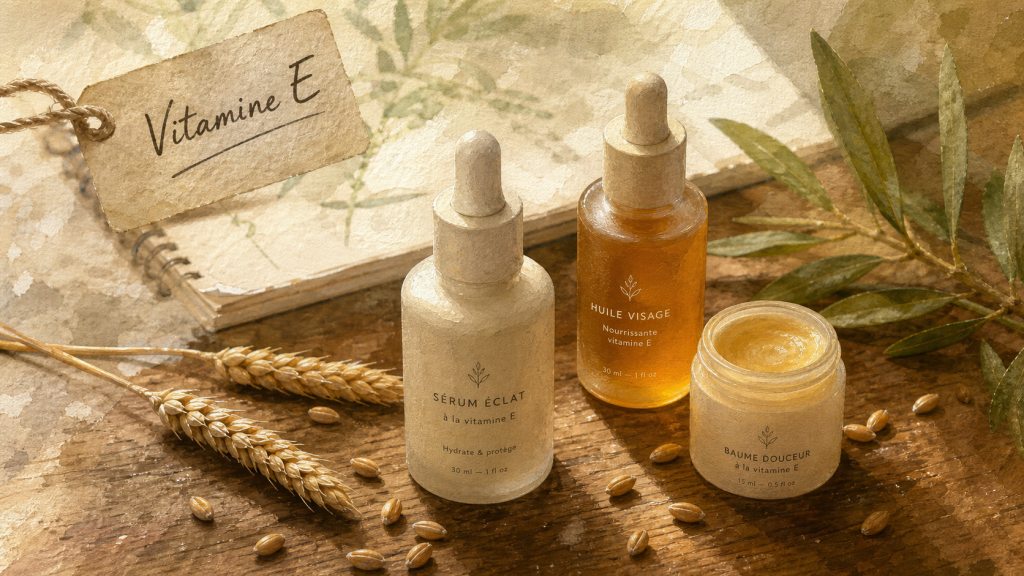 Vitamine E pour la peau : antioxydant, confort cutané et choix entre naturel et synthétique