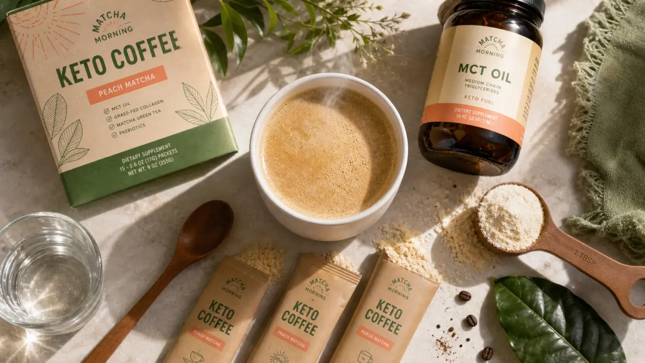 keto coffee sans sucre, tasse fumante et énergie