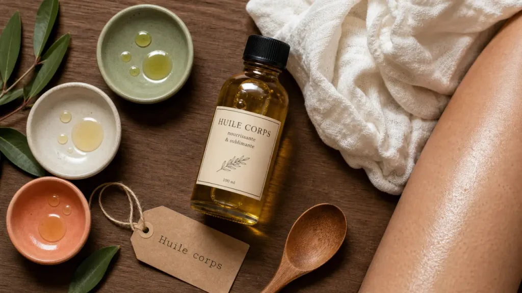 Huile corps : choisir la bonne texture pour peau sèche, vergetures et fini satiné