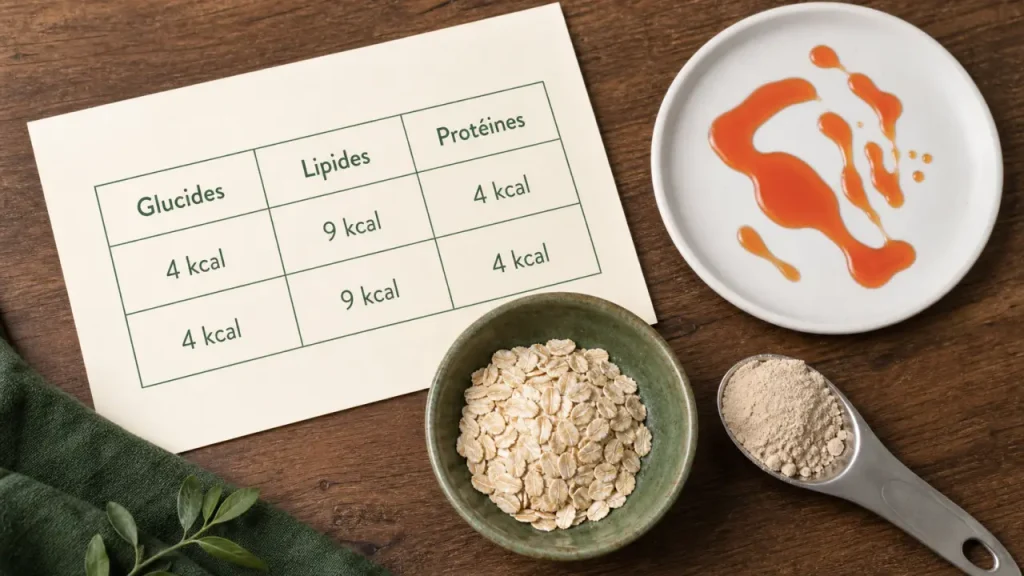 4 kcal ou 9 kcal : le tableau glucides-lipides-protéines pour comparer les aliments sans se tromper de calories