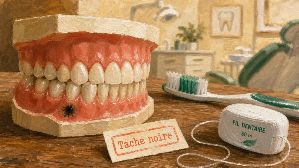 Tache noire sur les dents : comment l’enlever sans la confondre avec tartre, carie ou coloration
