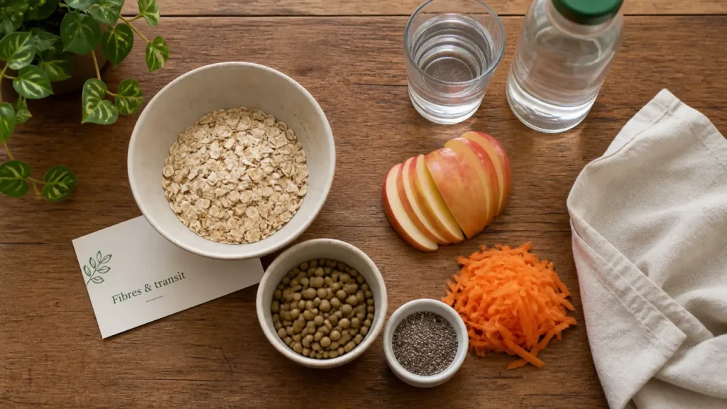 Fibres alimentaires : quels aliments choisir pour le transit, la satiété et le microbiote ?