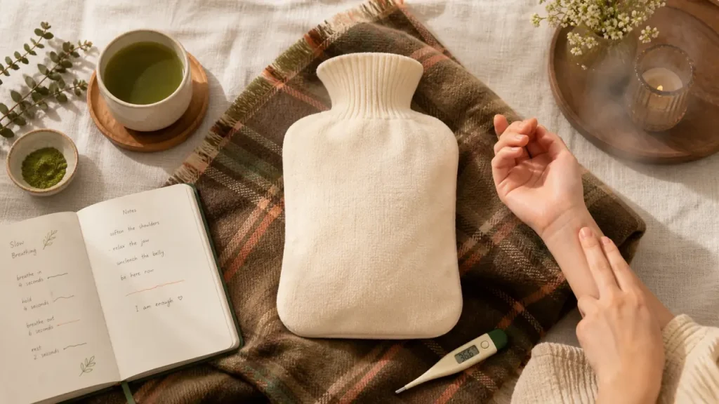 Bouillotte sur le ventre : quels bienfaits réels pour les règles, la digestion et le stress ?