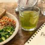 Eliminer la graisse du foie : assiette méditerranéenne, thé vert, foie gras (carnet)
