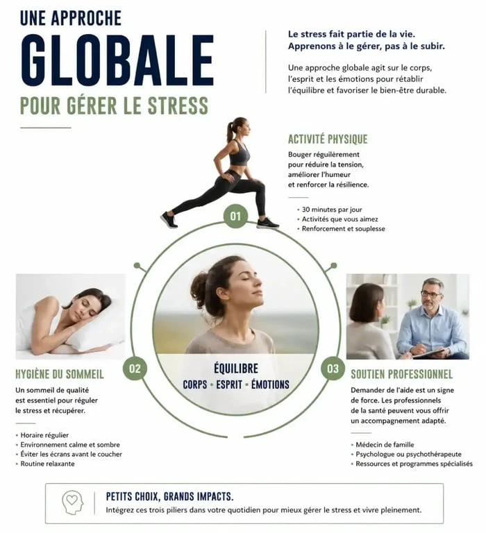 Approche globale pour calmer les nerfs : hygiène de vie et accompagnement