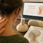 Maux de tete et cervicales : compresse et schéma nerf d’Arnold