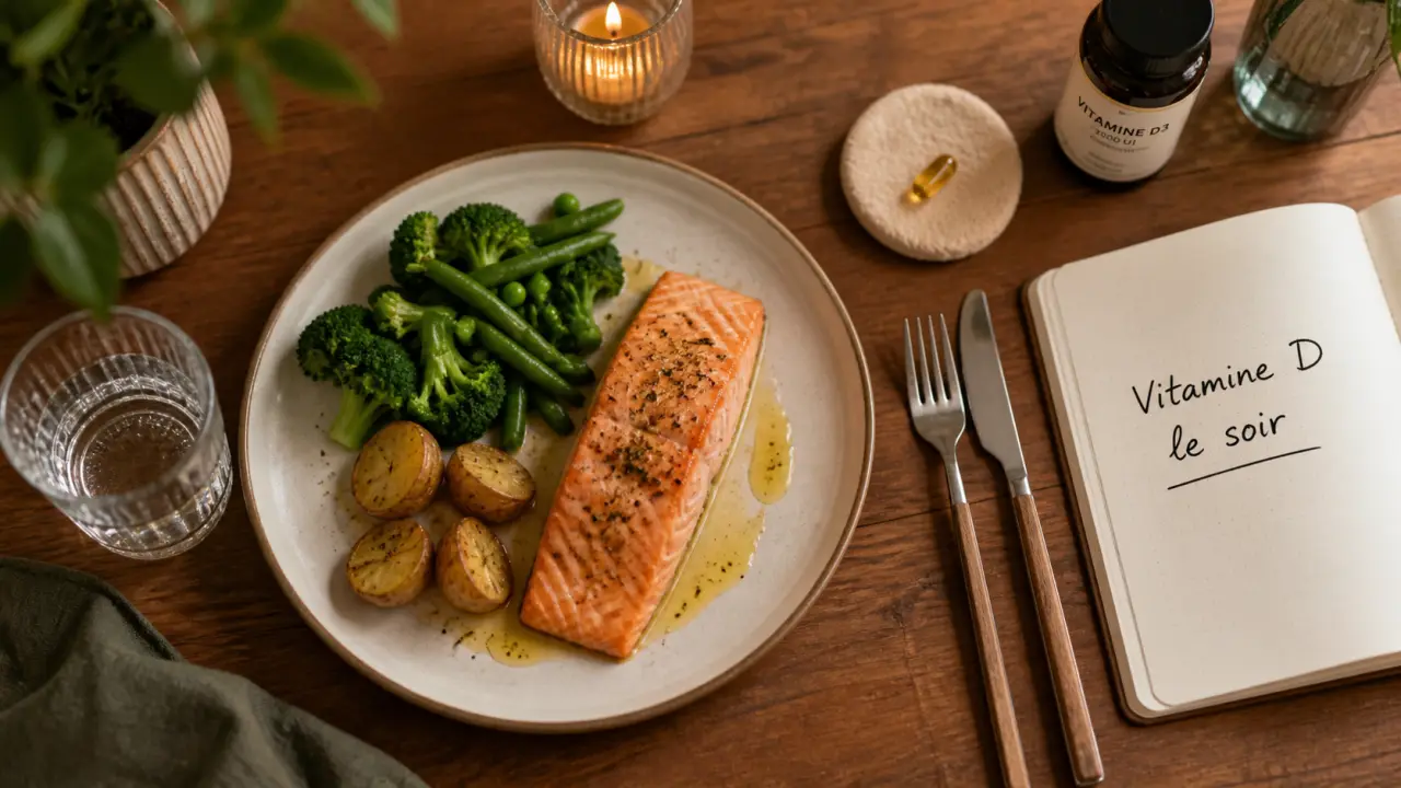 Pourquoi prendre la vitamine d le soir : vitamine D avec repas régulier