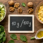 Aliments pauvre en glucide : 10 g de glucides par 100 g