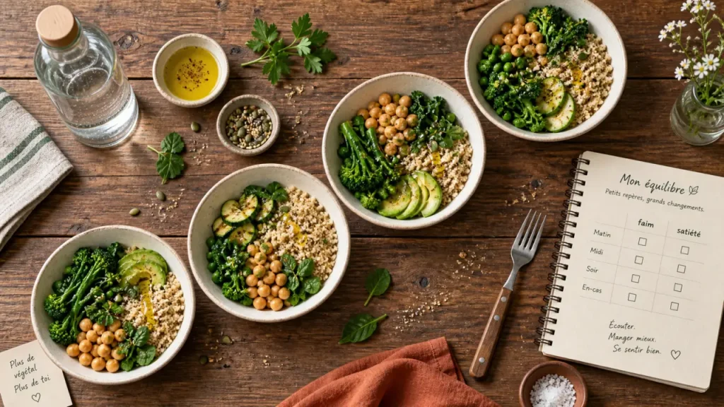 Rééquilibrage alimentaire : 5 repères pour manger mieux sans compter chaque bouchée