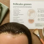 Pellicules grasses cheveux : squames sur cuir chevelu