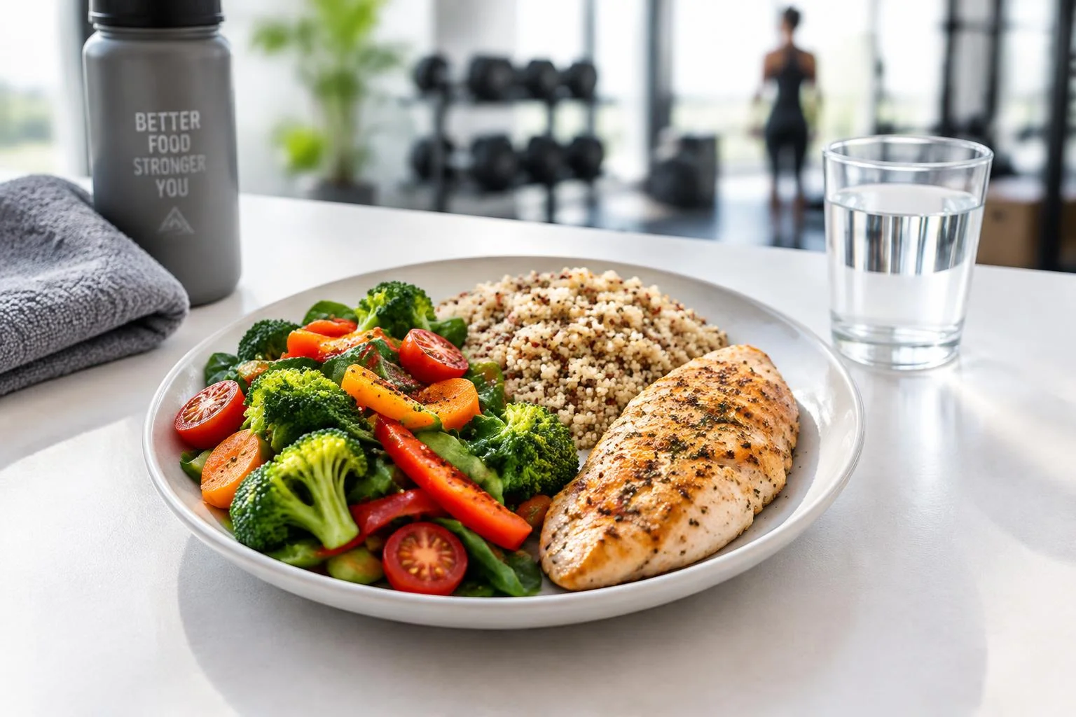 Assiette sportive : glucides, protéines et récupération