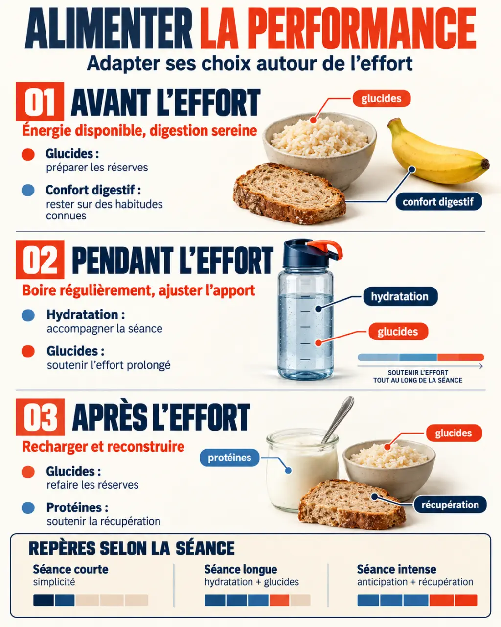 Comment optimiser son alimentation pour booster ses performances sportives avant, pendant et après l’effort