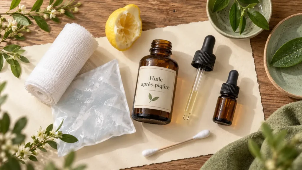 Huile essentielle pour piqûre d’insecte : soulager sans irriter une peau déjà fragilisée