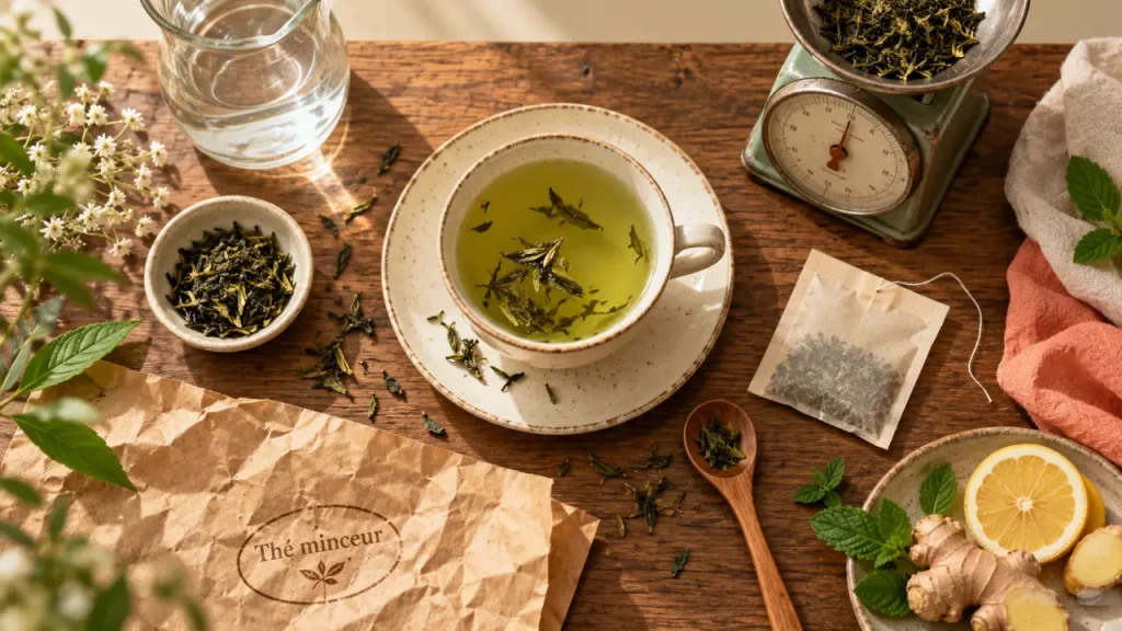 Thé minceur : drainage, caféine et perte de graisse, ce qu’il faut distinguer