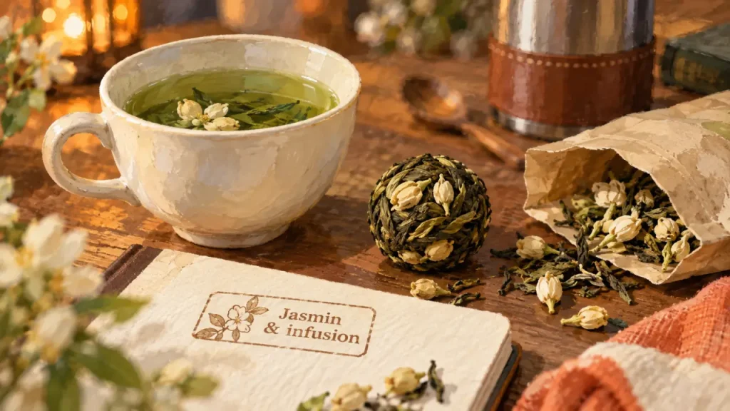 Thé au jasmin : quels bienfaits, quelle caféine et quelle différence avec une tisane ?